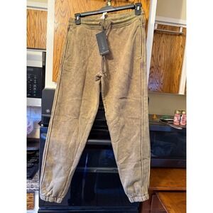 Alphalete Acid Wash Joggers Sweatpants Elastic Waist Drawstring Women S